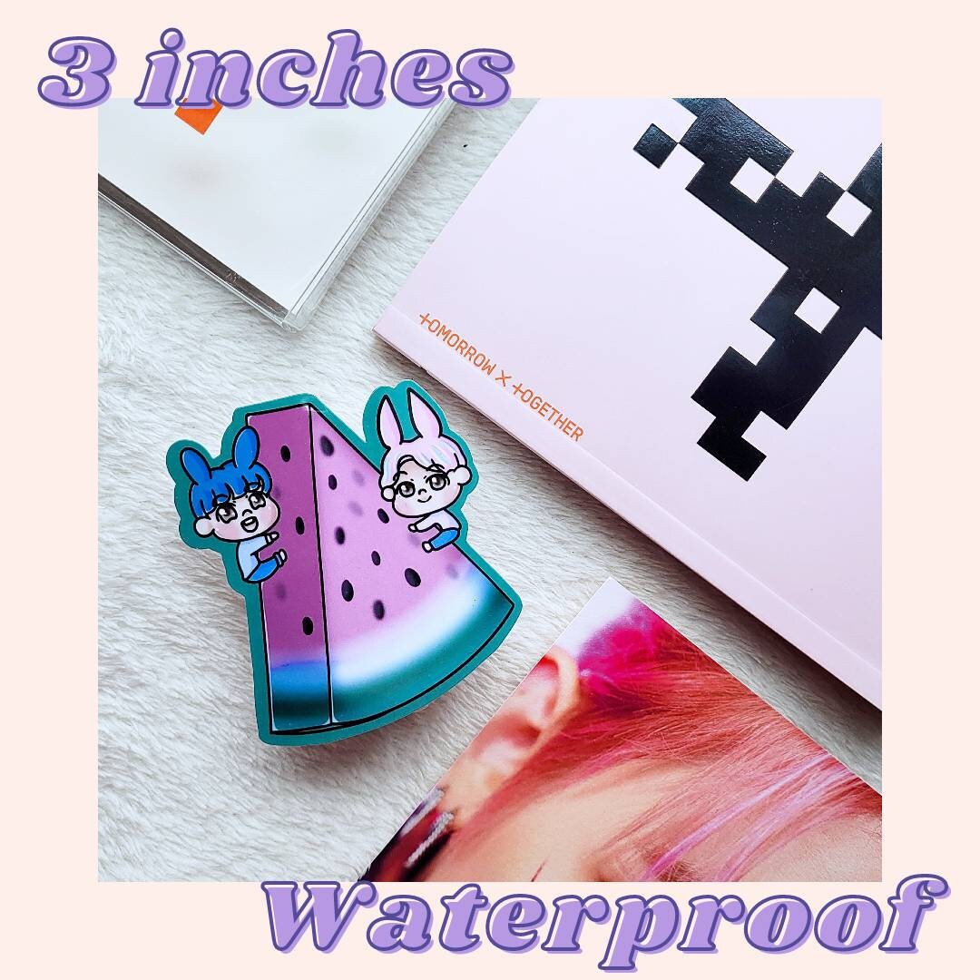 Txt Watermelon Die Cut Sticker