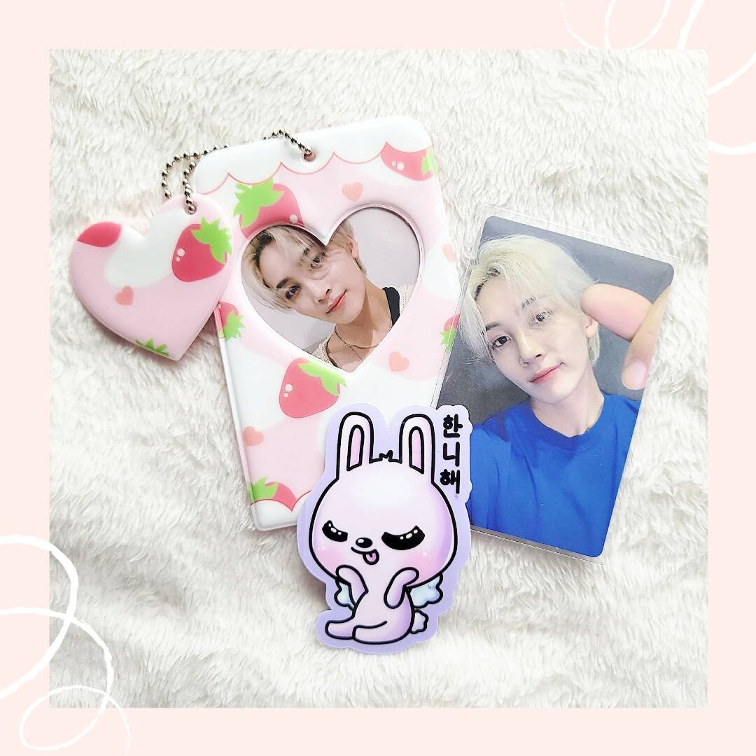Jeonghan Angel Bunny Die Cut Sticker