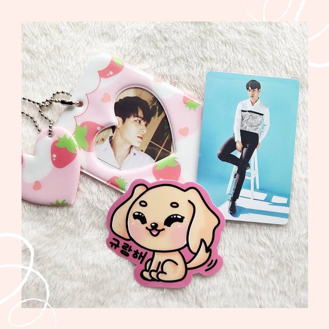 Mingyu Dog Die Cut Sticker
