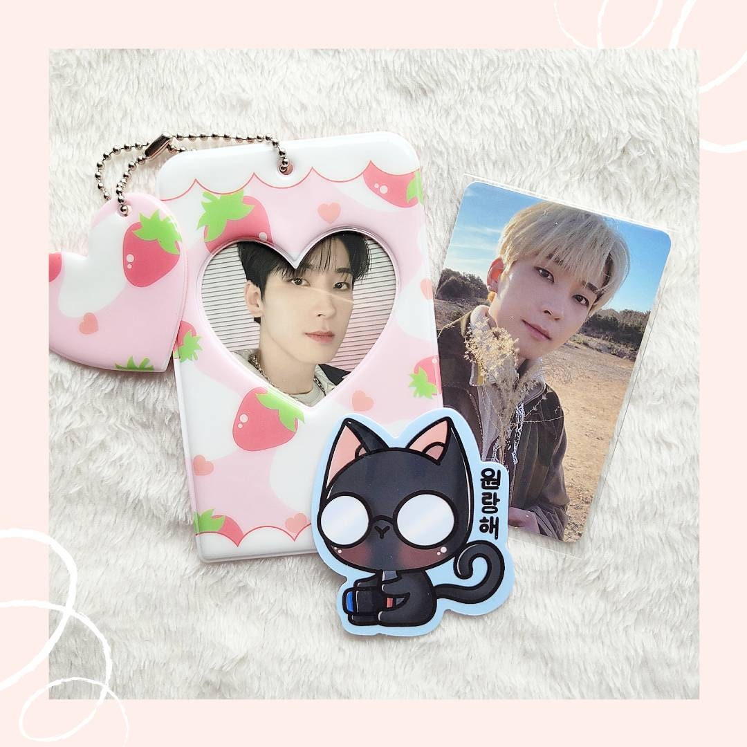 Wonwoo Cat Die Cut Sticker