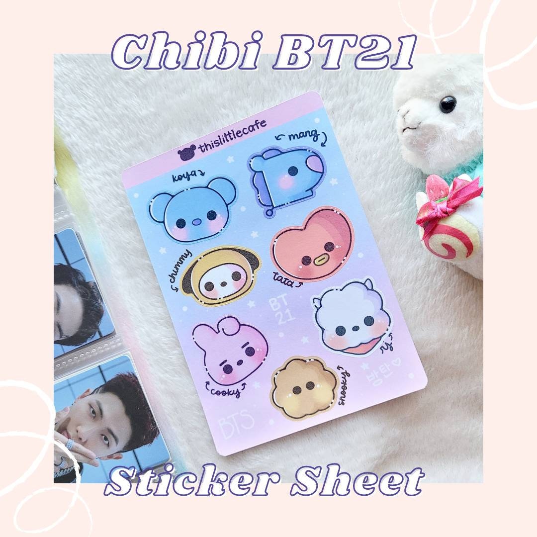 BT21 Chibi Sticker Sheet