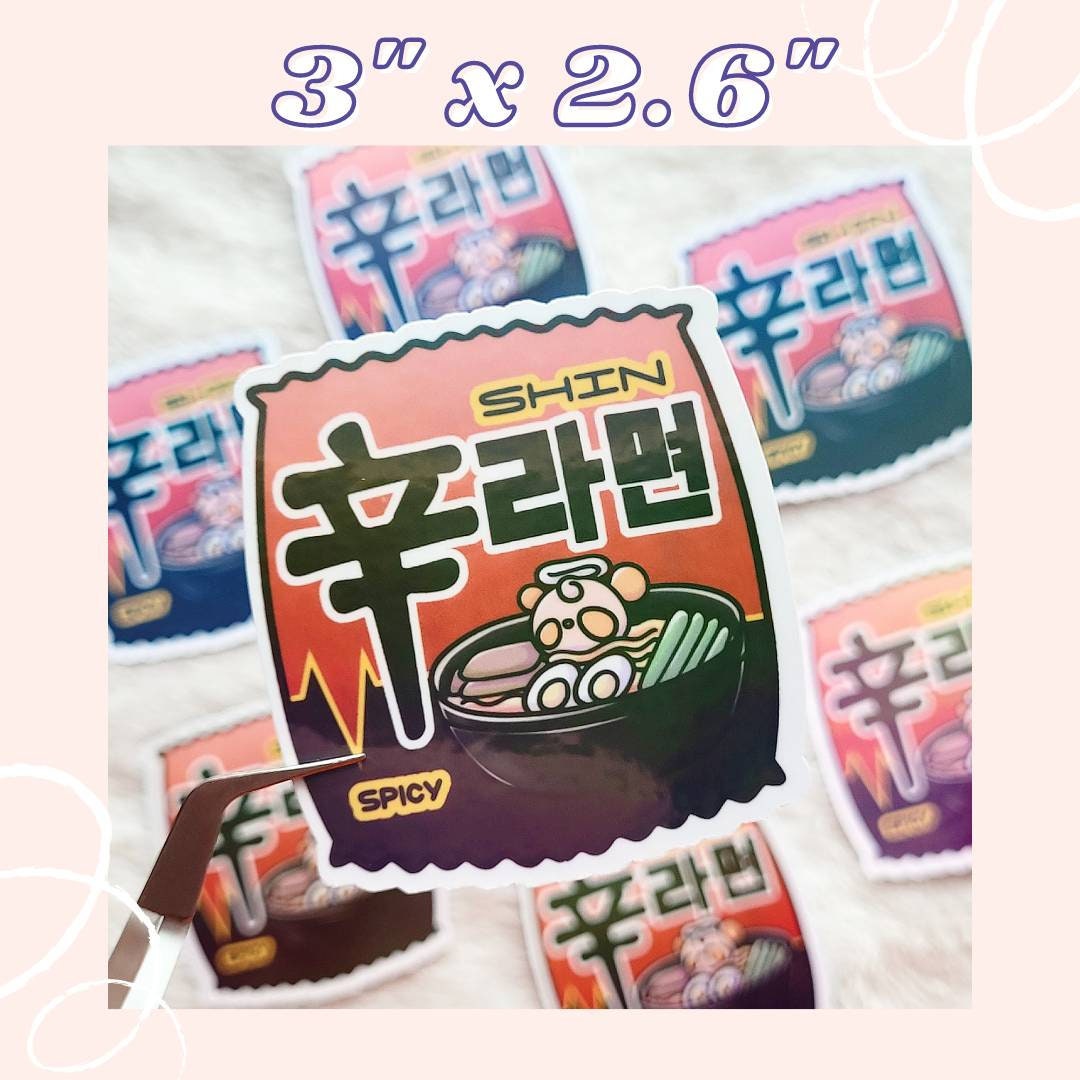 Panda (Mango) Ramen Packet Die Cut Sticker