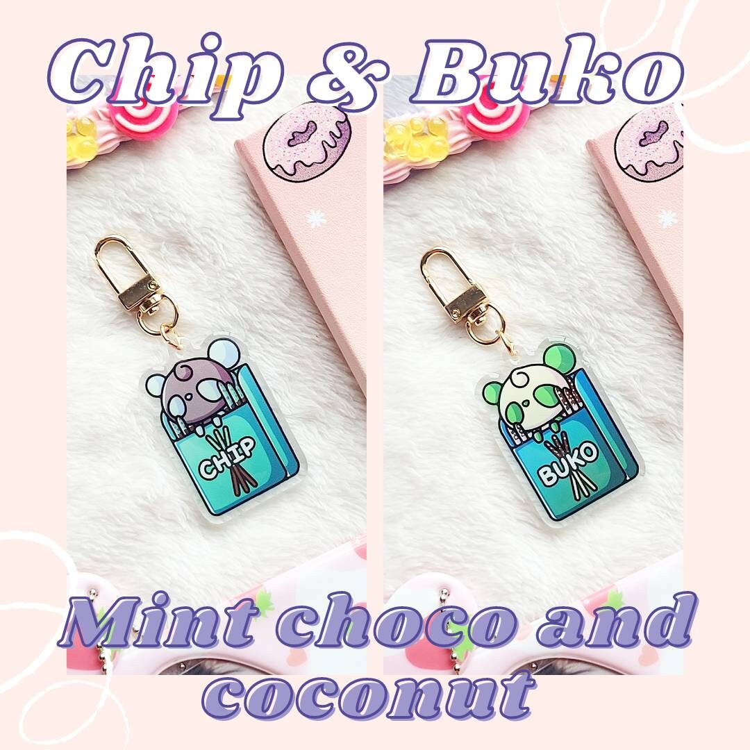 Panda Pocky Acrylic Keychains