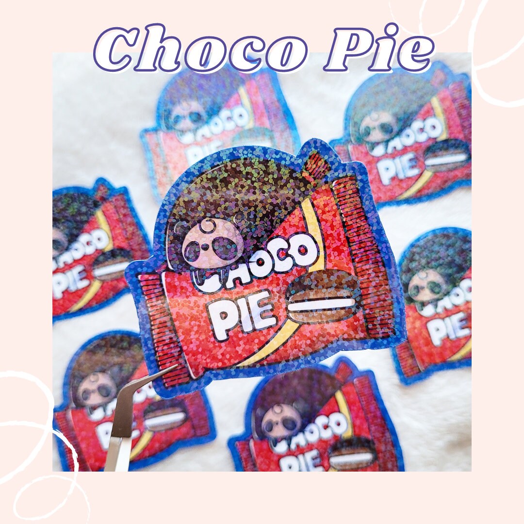 Choco Panda Chocolate Pie Die Cut Sticker
