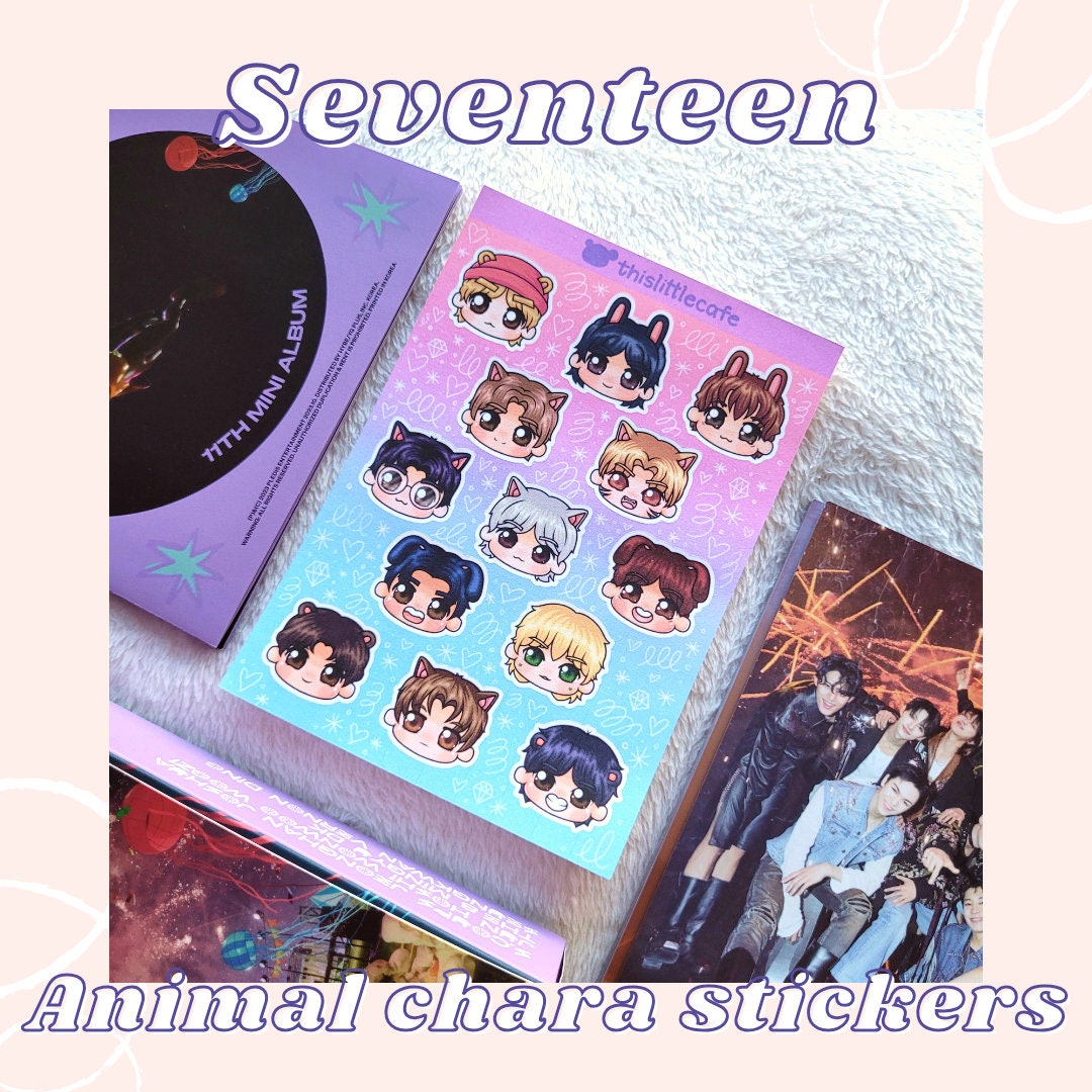 Seventeen Chibi Sticker Sheet