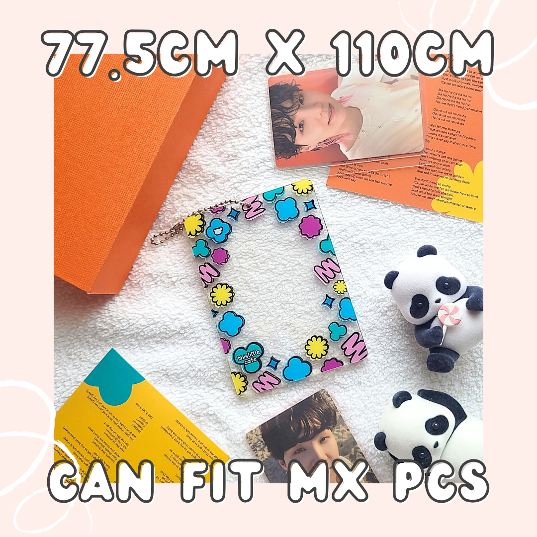 Confetti Acrylic Photocard Holder (Keychain)