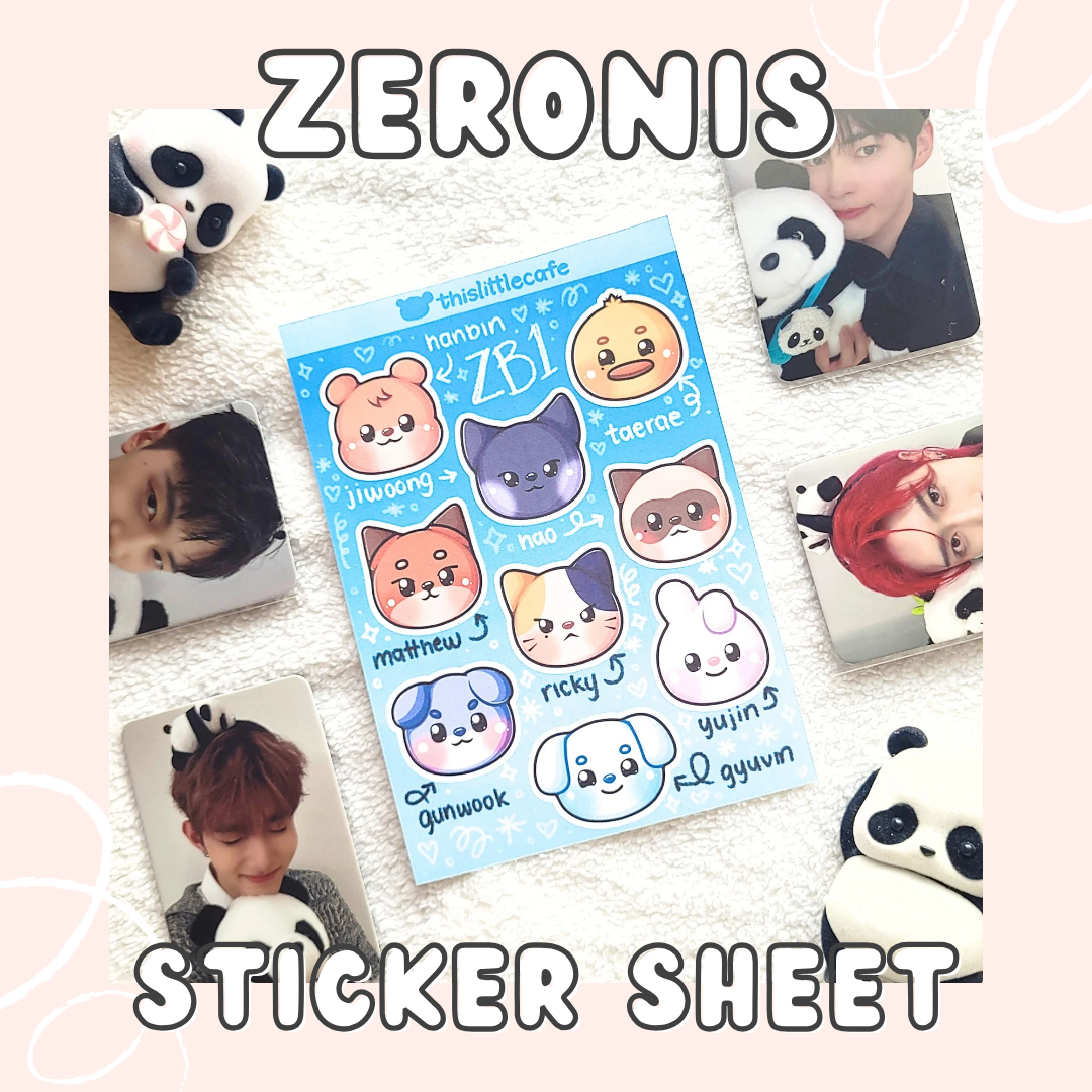 ZB1 Zeroni Sticker Sheet