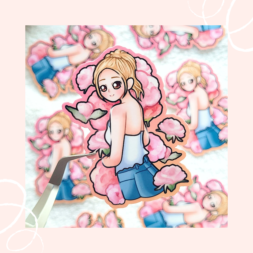 Bahiyyih Flower Die Cut Sticker