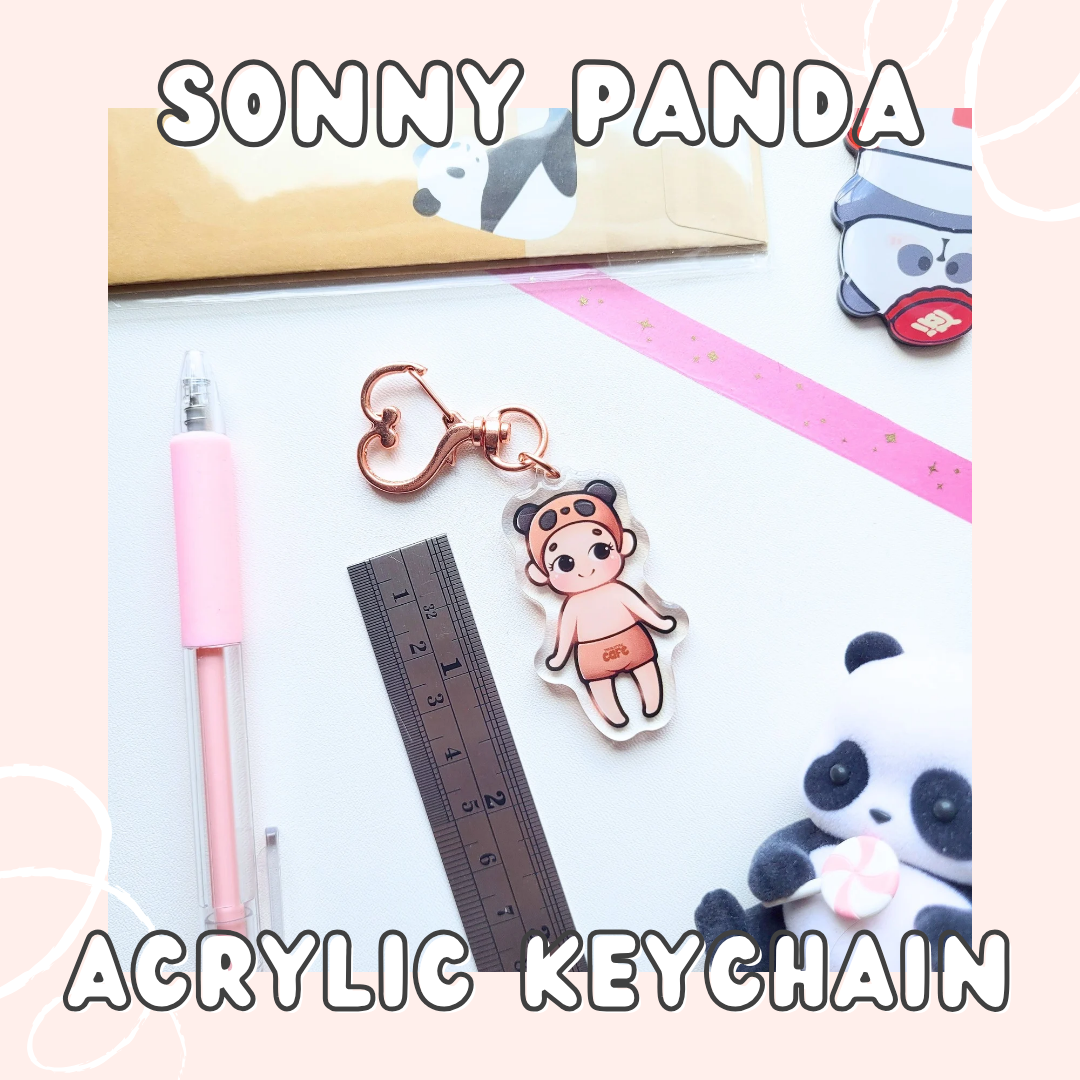 Sonny Panda Acrylic Keychain