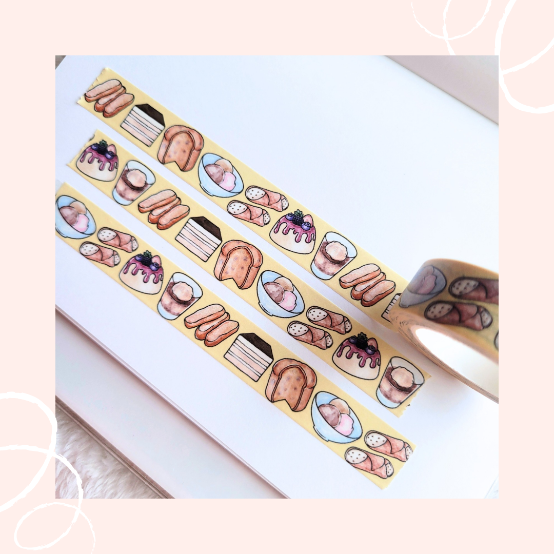 Italian Desserts Washi Tape