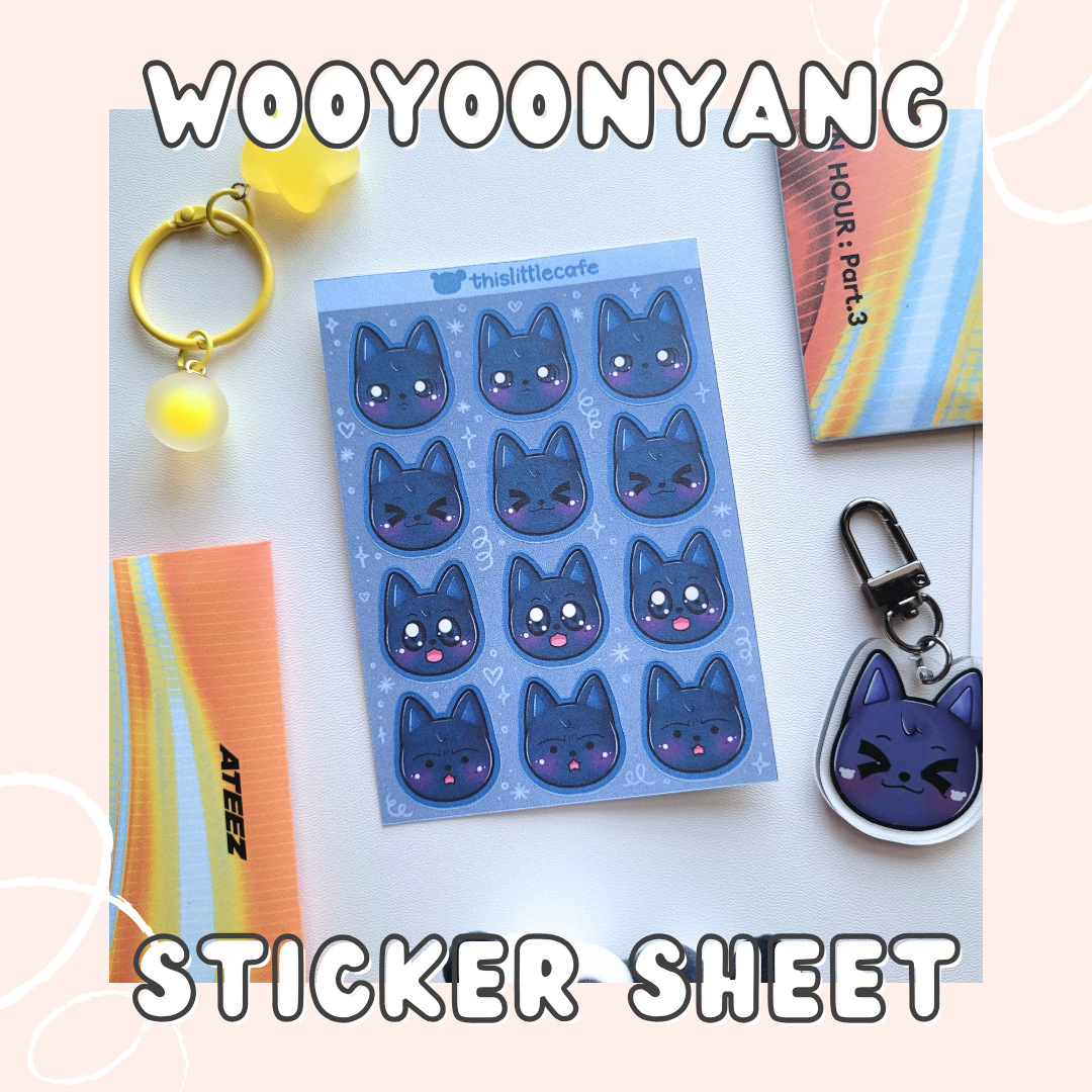 Wooyoung (Wooyoonyang) Sticker Sheet