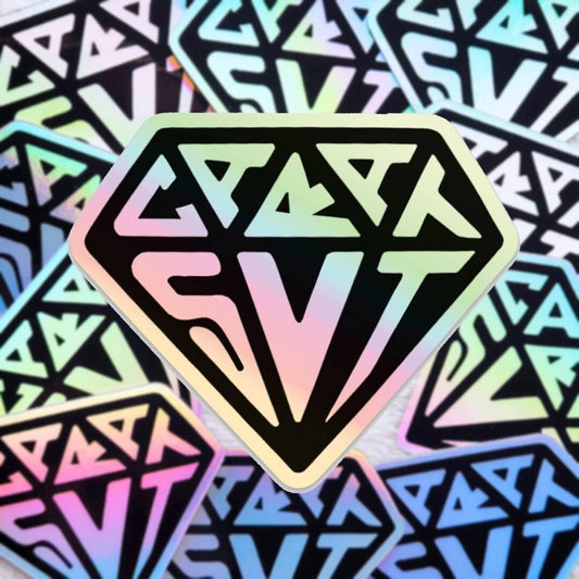 Holographic Carat Die Cut Sticker