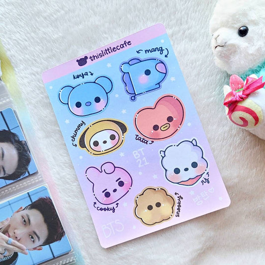 BT21 Chibi Sticker Sheet