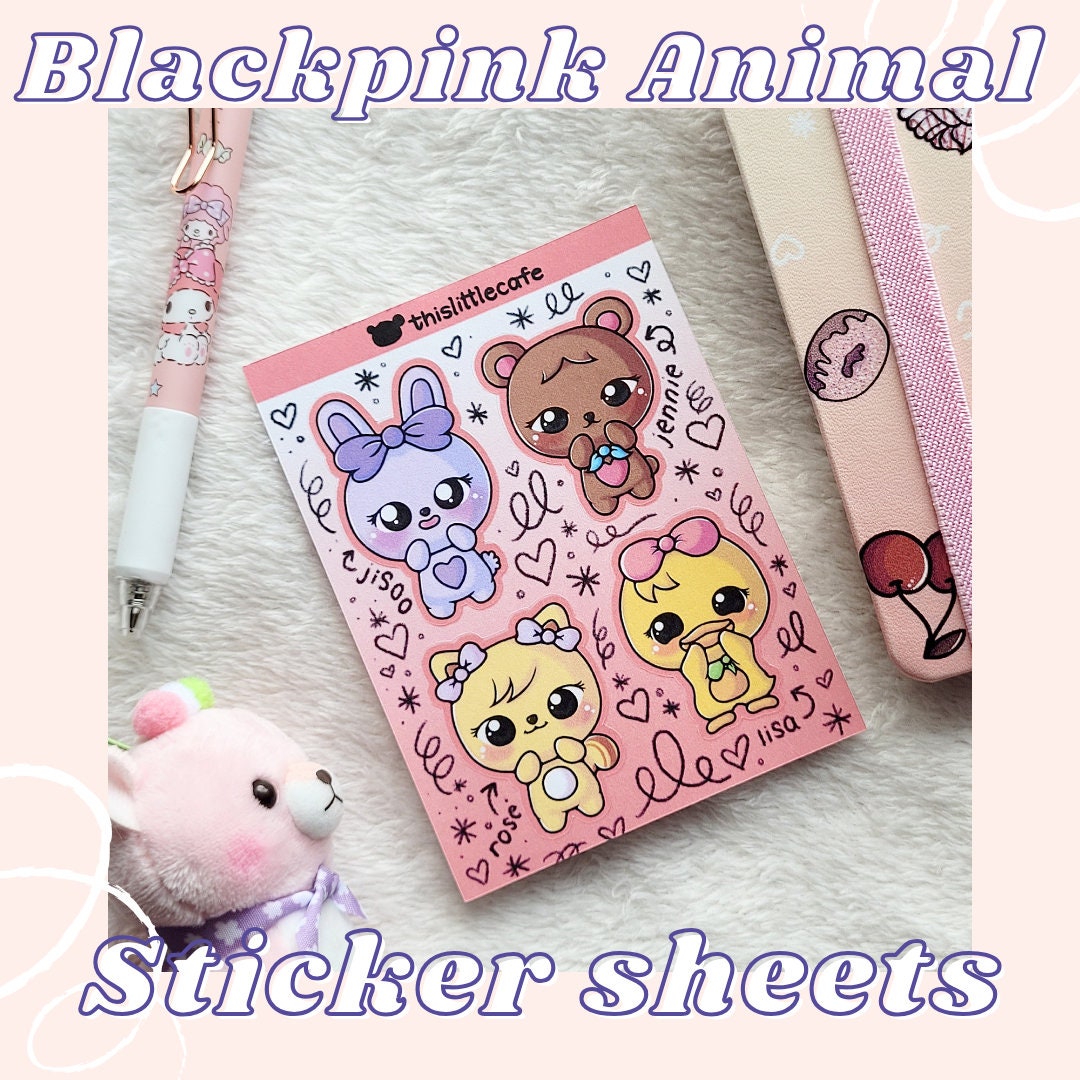 BLACKPINK Animal Sticker Sheet