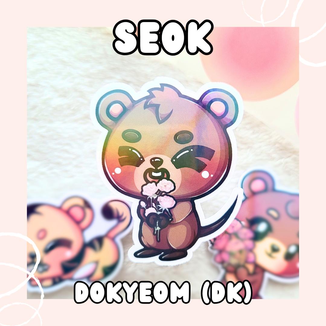 BSS (Booseoksoon) Animal Flowers Die Cut Stickers