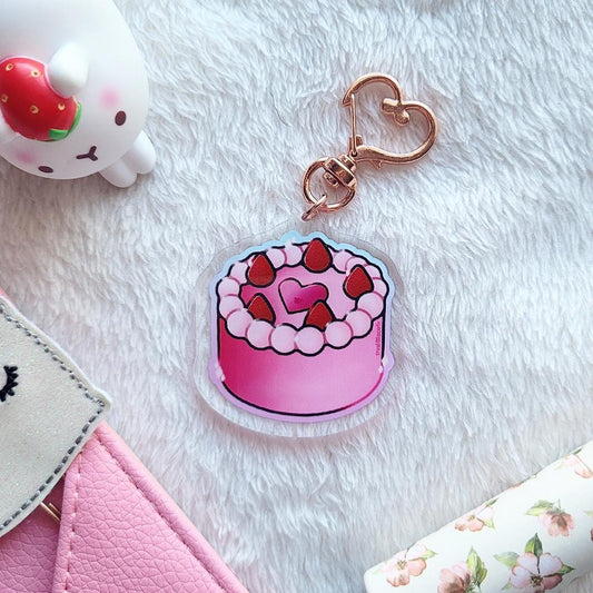 Strawberry Shortcake Acrylic Keychain