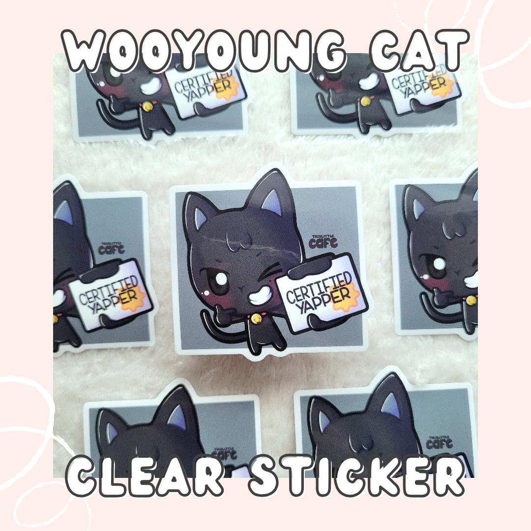 Ateez Meme Clear Stickers