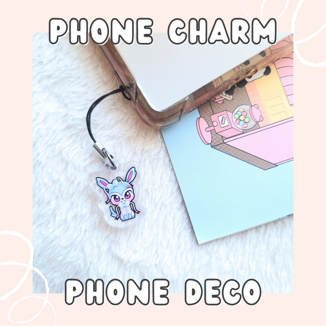 PKMN Eeveelution Acrylic Phone Charms (Double-sided)