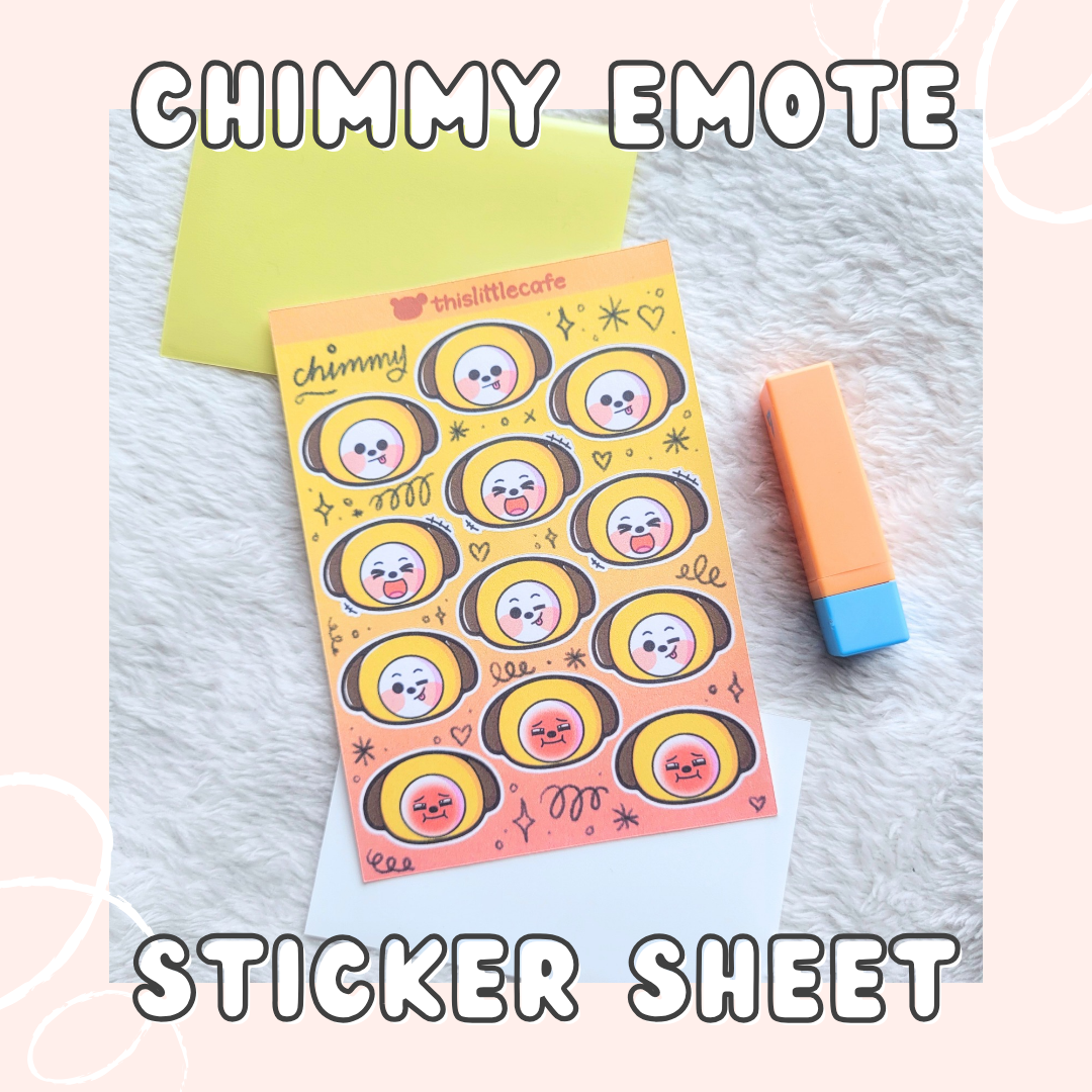 Jimin (Chimmy) Sticker Sheet