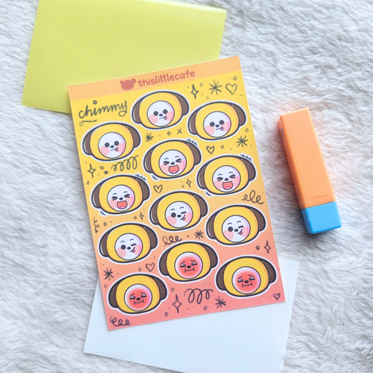 Jimin (Chimmy) Sticker Sheet