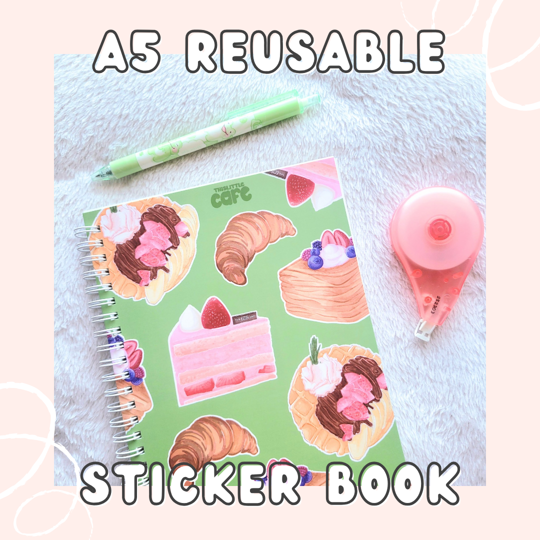 A5 Reusable Sticker Book (50 Pages)