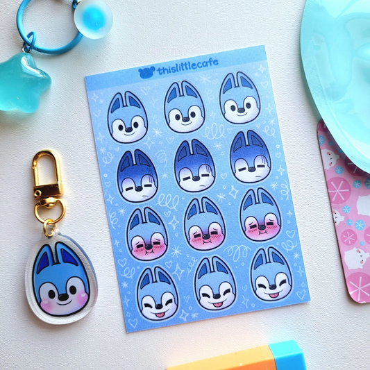 Wolf Chan (Bang Chan) Sticker Sheet