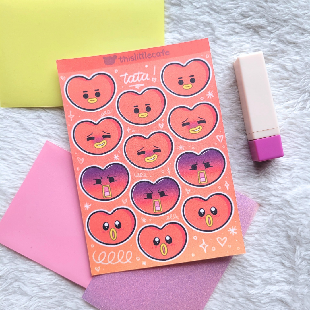V (Tata) Sticker Sheet