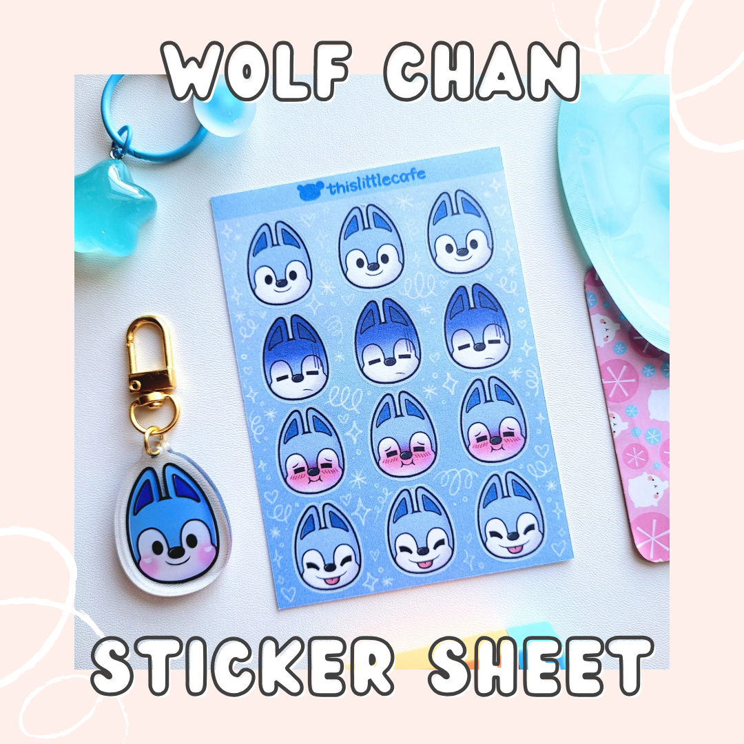 Wolf Chan (Bang Chan) Sticker Sheet