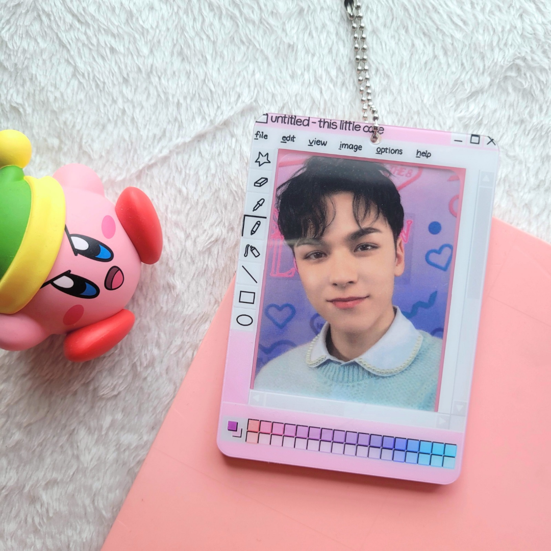 Untitled Paint Acrylic Photocard Holder (Keychain)