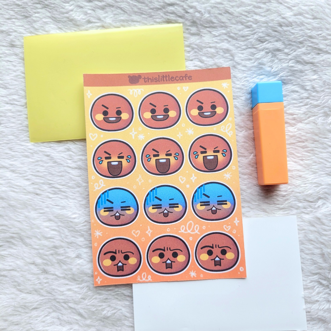 Suga (Shooky) Sticker Sheet