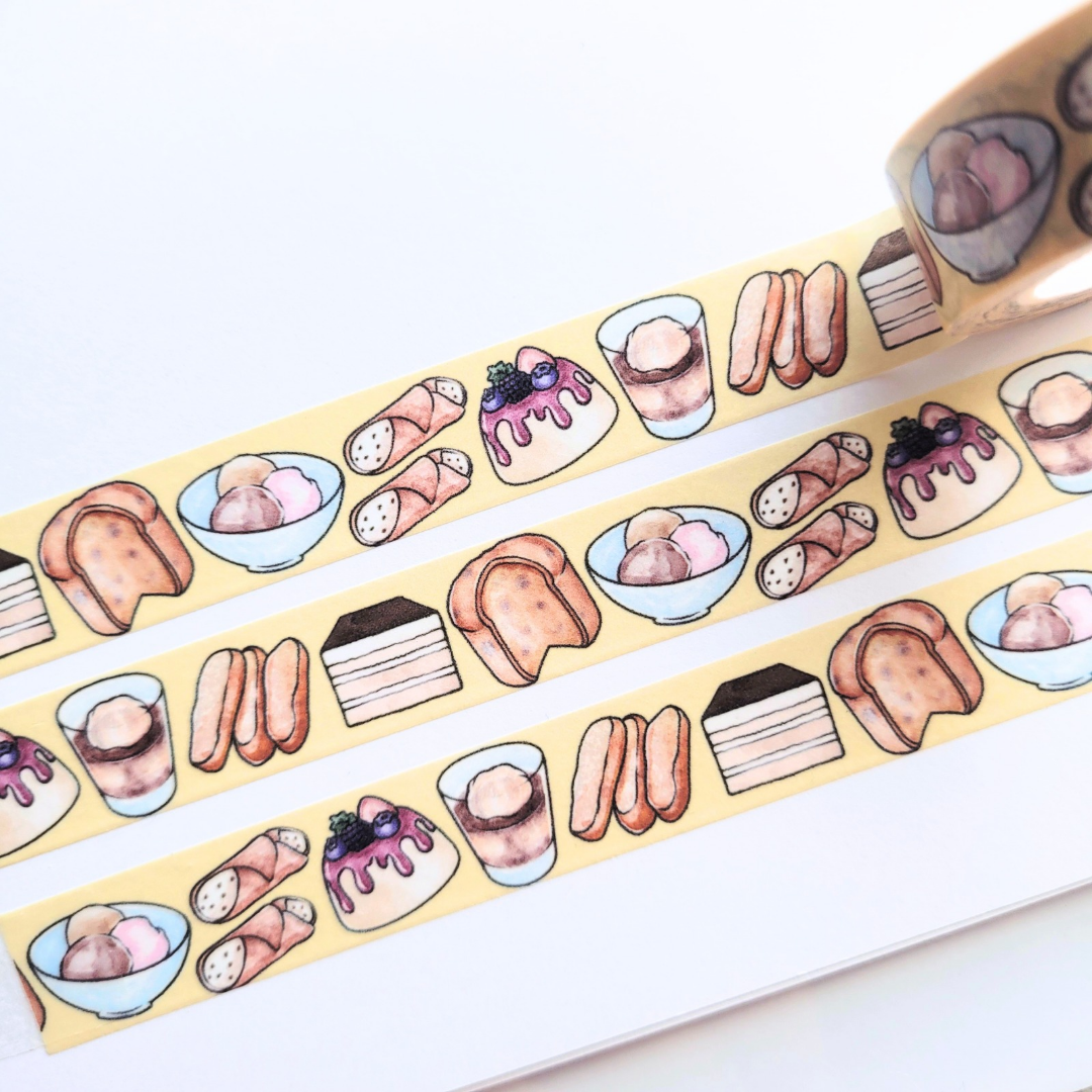 Italian Desserts Washi Tape