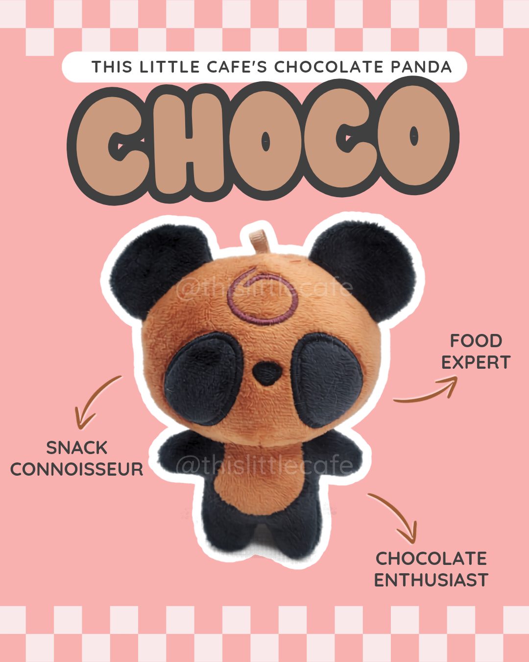 Choco Panda Plushie (PREORDER)