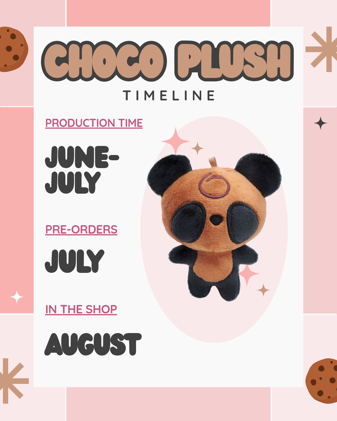 Choco Panda Plushie (PREORDER)