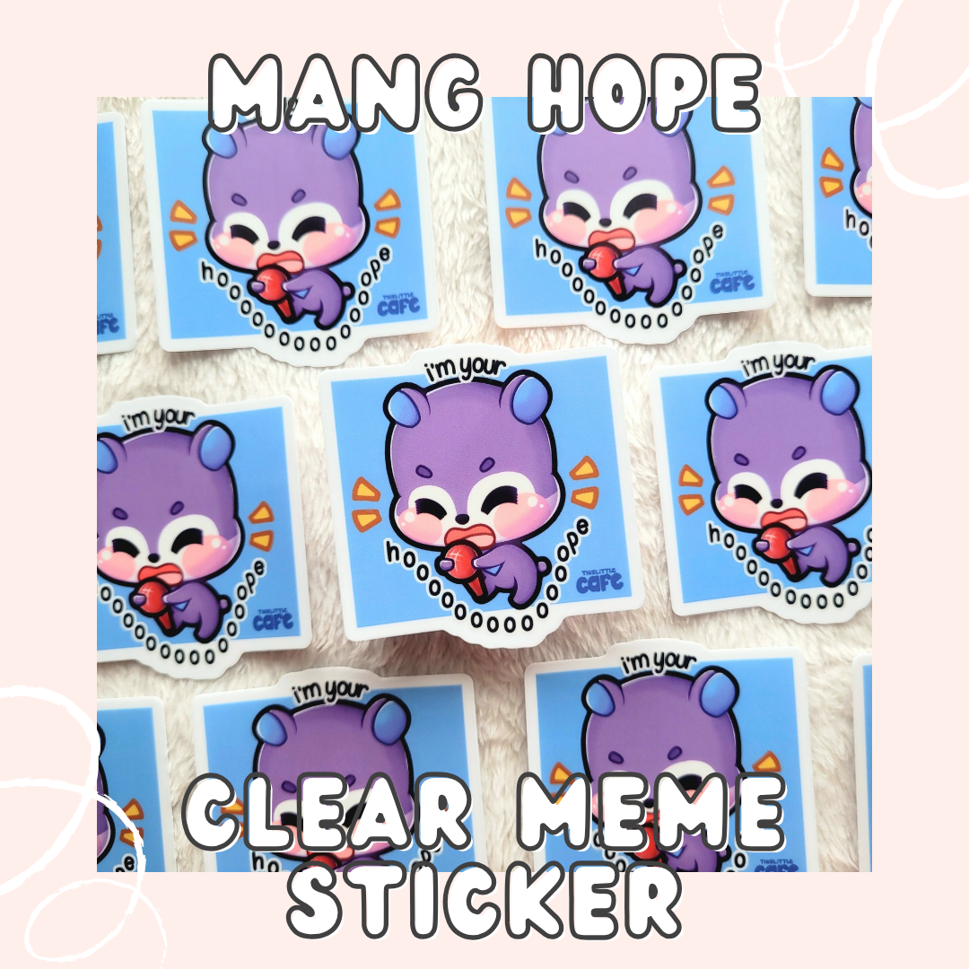 Bts Meme Clear Stickers