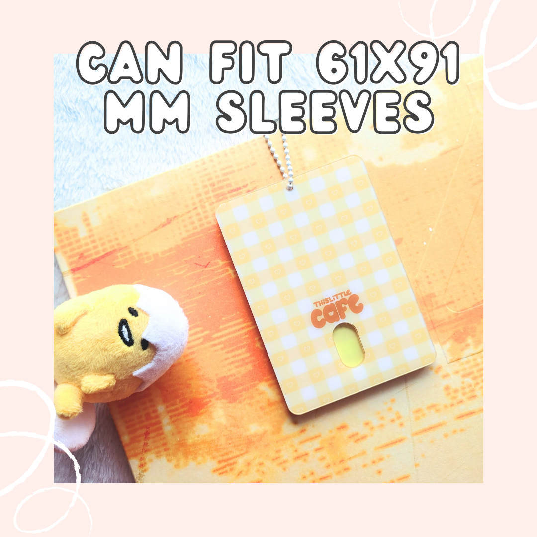 Yellow Bow Acrylic Photocard Holder (Keychain)