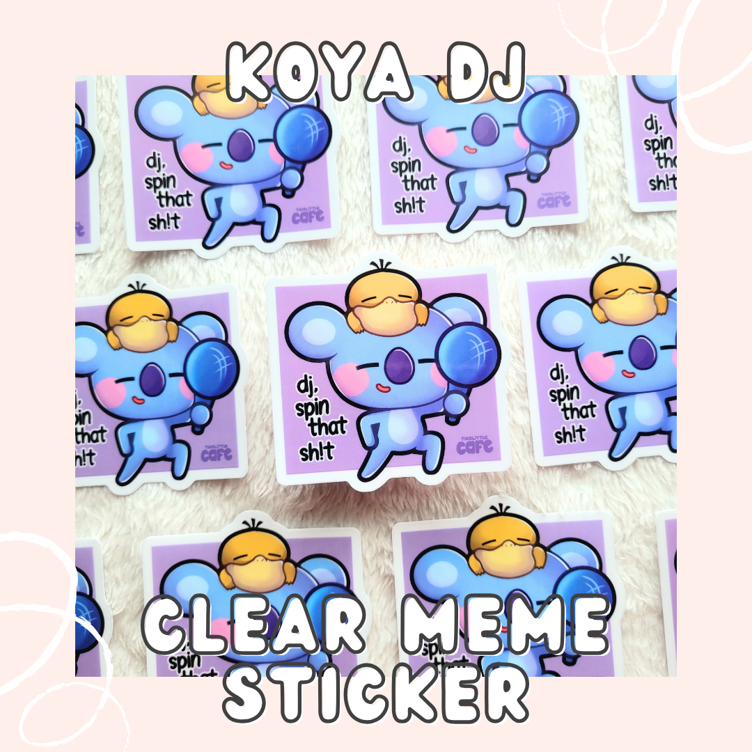 Bts Meme Clear Stickers