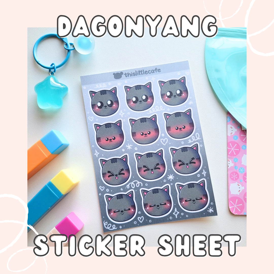 Taehyun (Dago nyang) Sticker Sheet