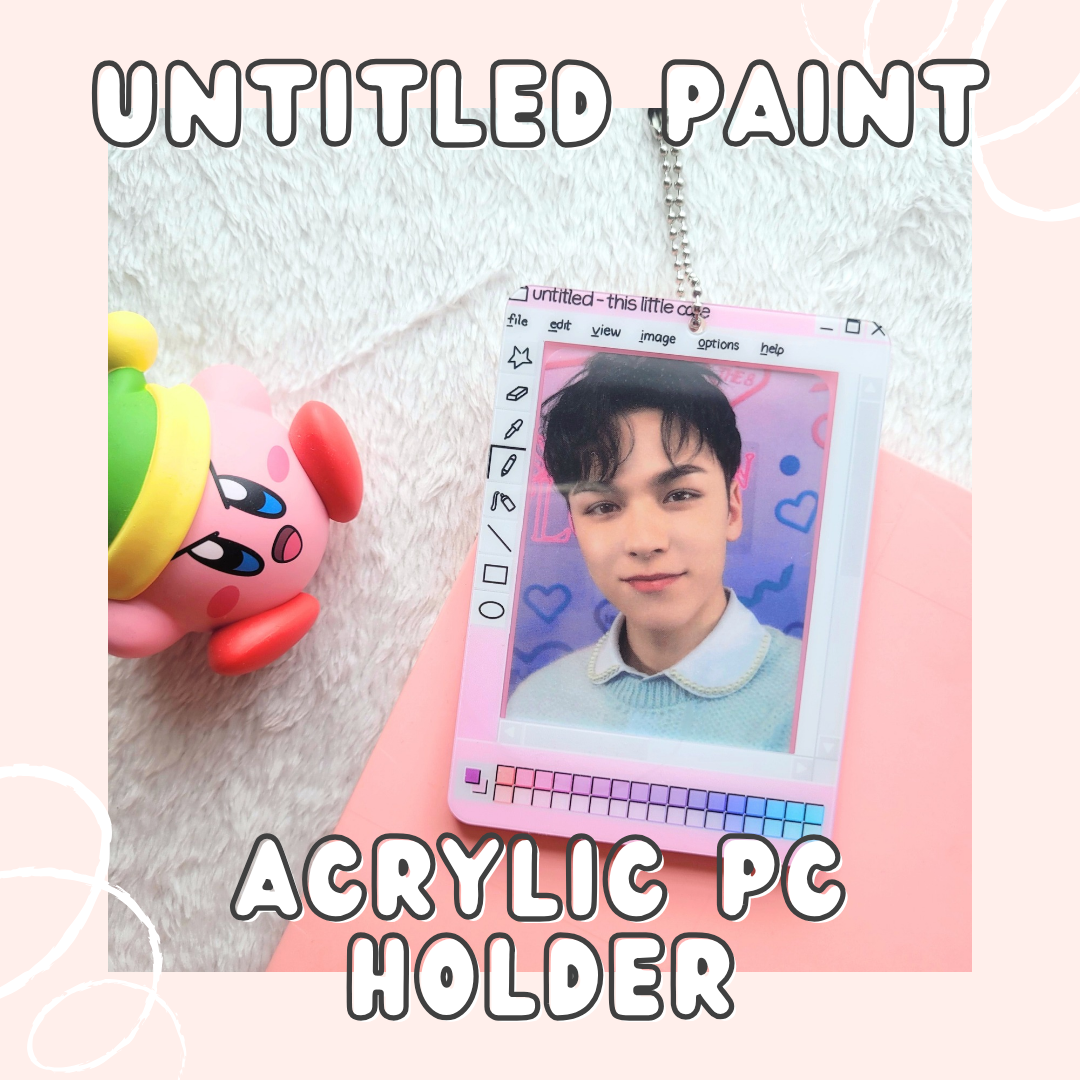Untitled Paint Acrylic Photocard Holder (Keychain)