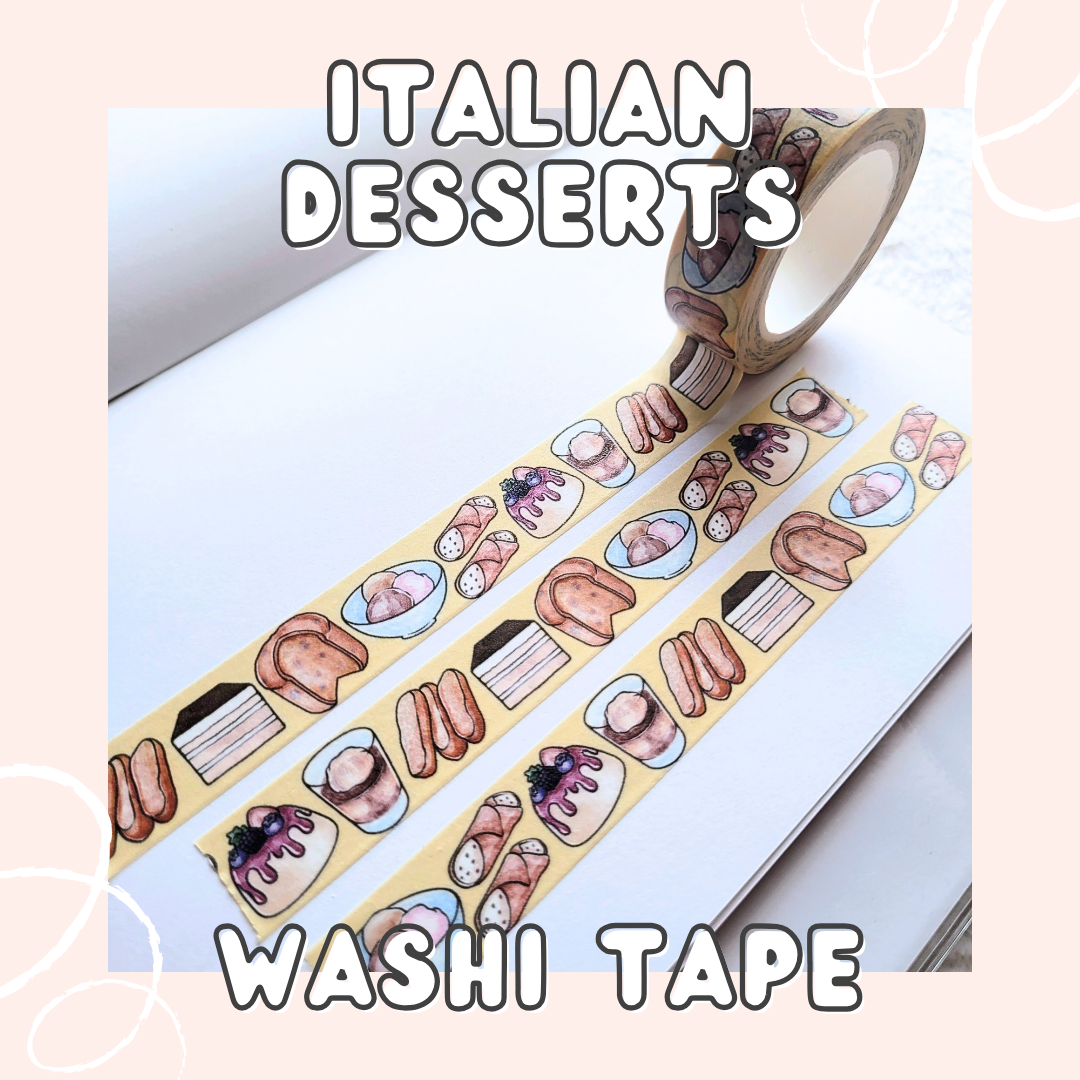 Italian Desserts Washi Tape