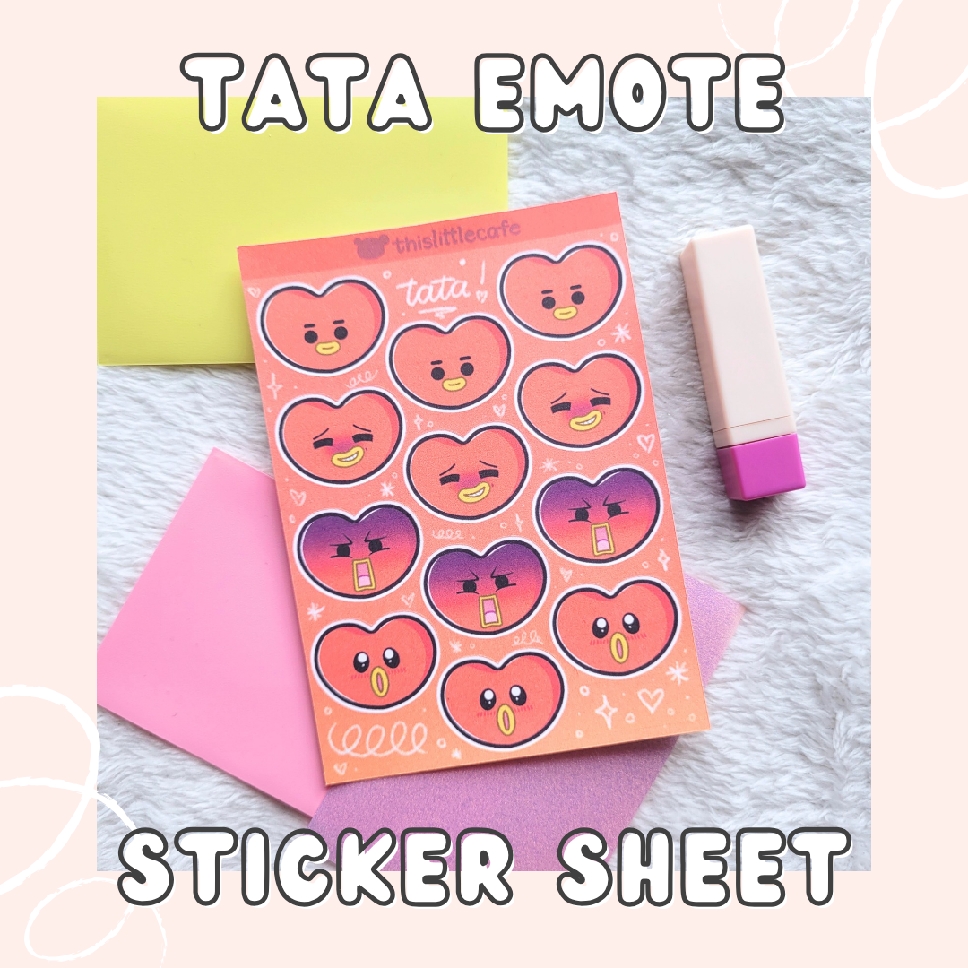 V (Tata) Sticker Sheet