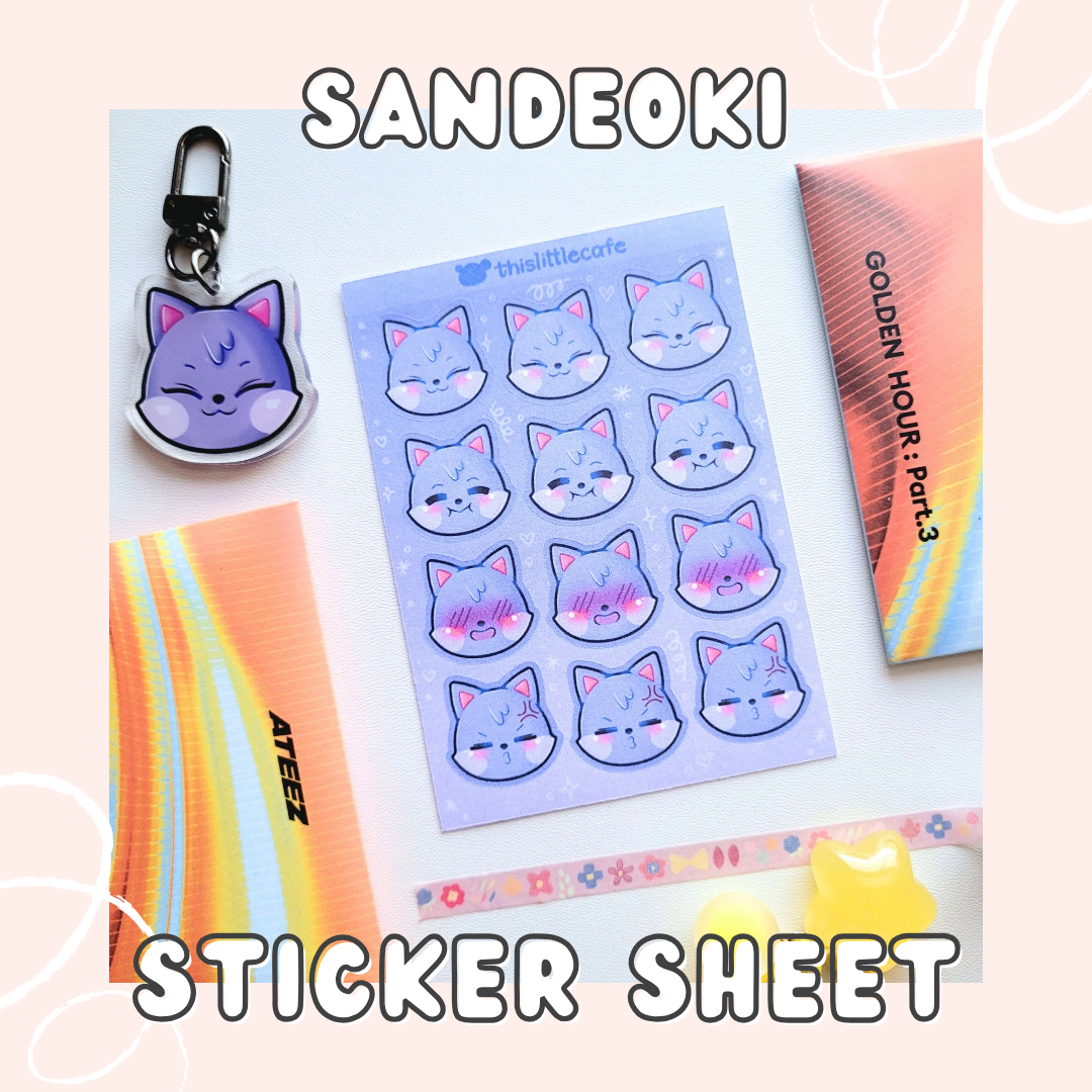 San (Sandeoki) Sticker Sheet