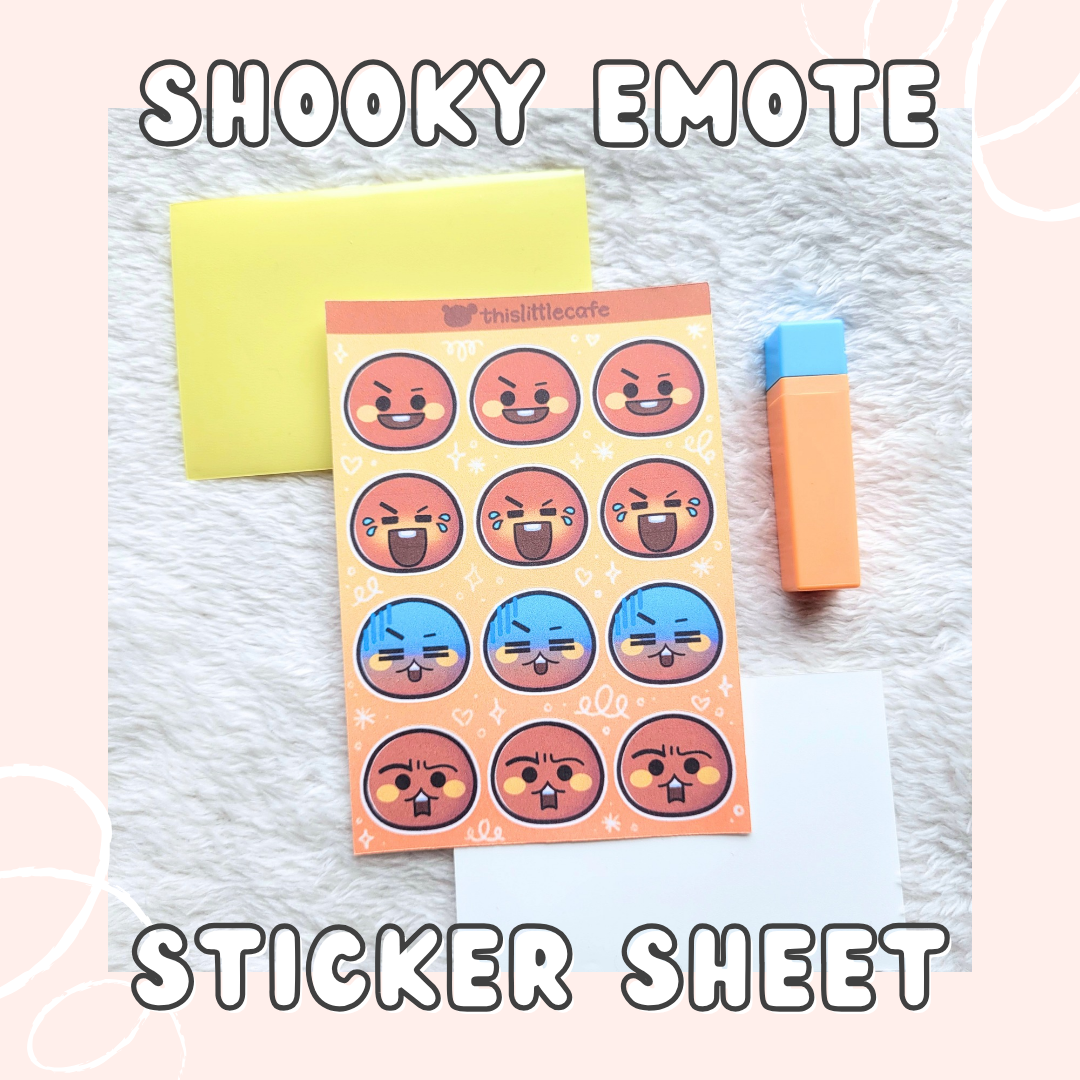 Suga (Shooky) Sticker Sheet