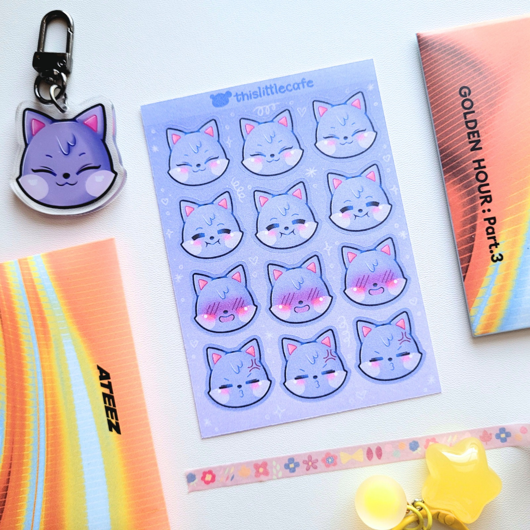 San (Sandeoki) Sticker Sheet