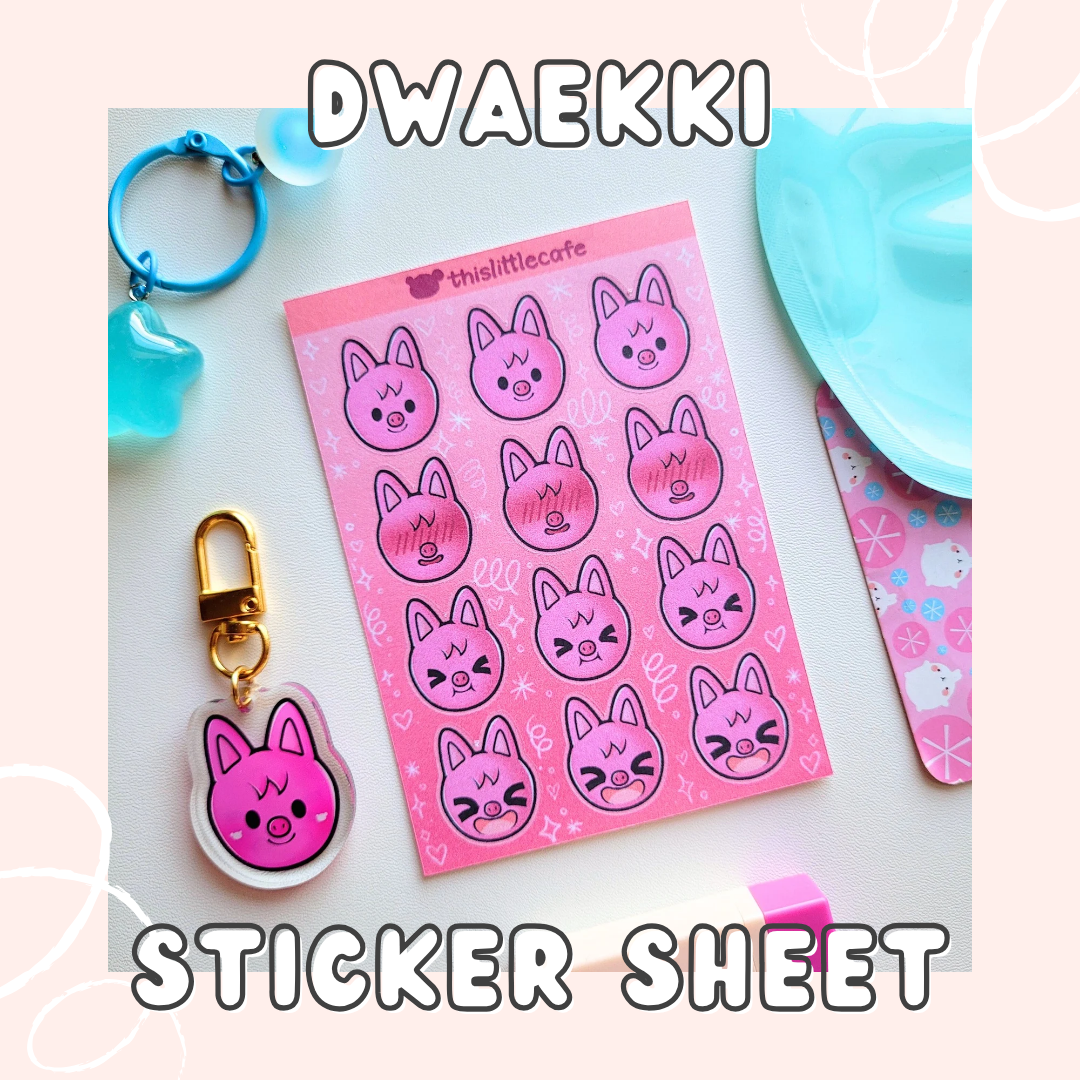 Dwaekki (Changbin) Sticker Sheet