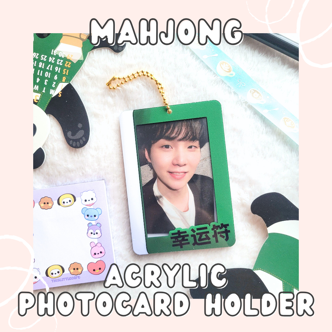 Mahjong Acrylic Photocard Holder (Keychain)